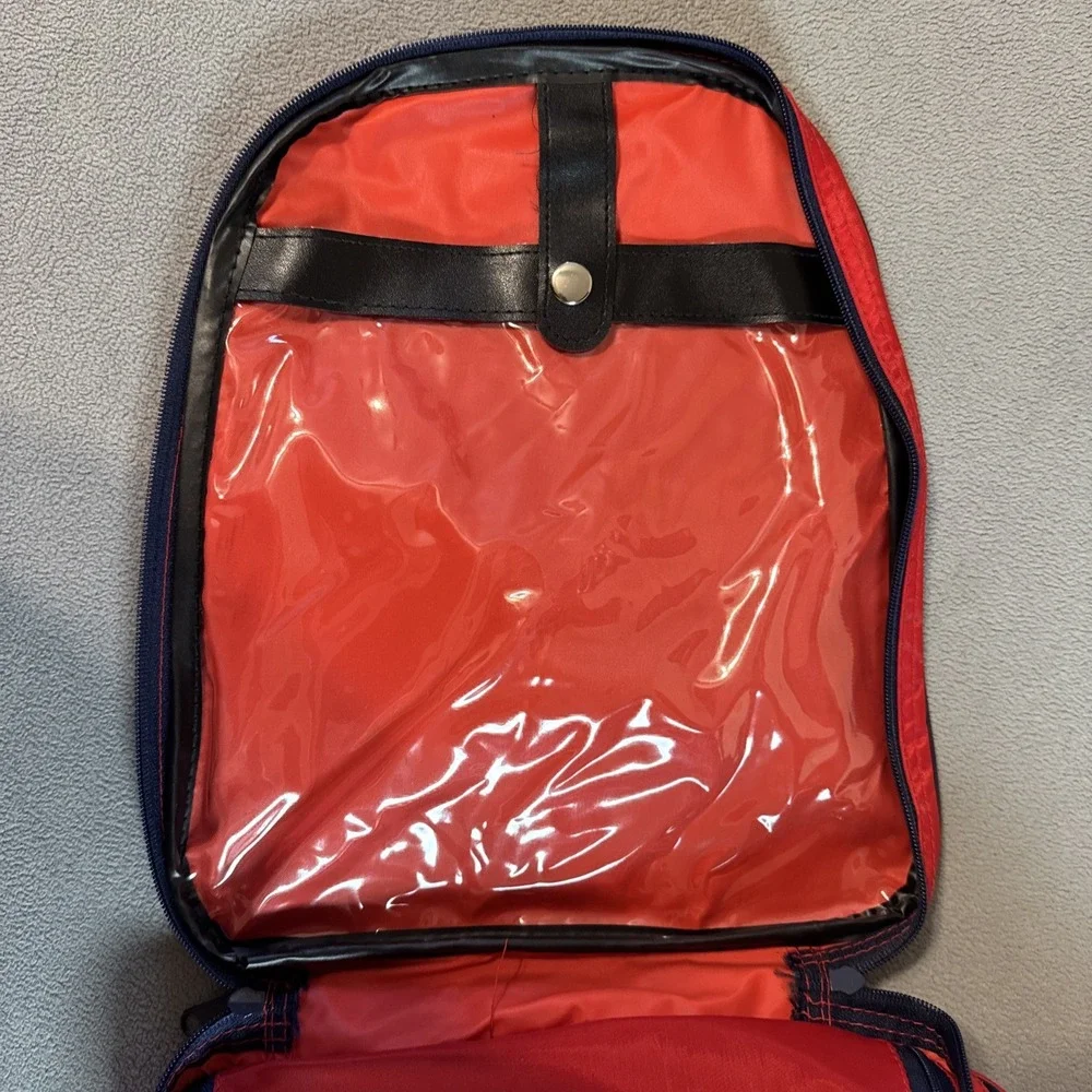 Vintage Retro 90's MacGregor Sport Duffle Bag Teal Red 24x12x11